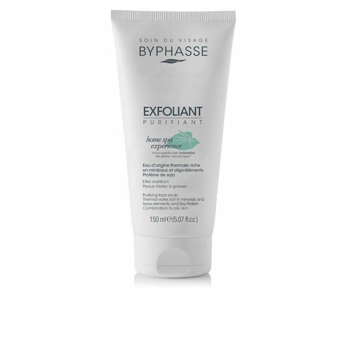 Byphasse HOME SPA EXPERIENCE Exfoliante Facial Purificante Piel Mixta Grasa Matificante con Micropartículas Naturales 150 ml