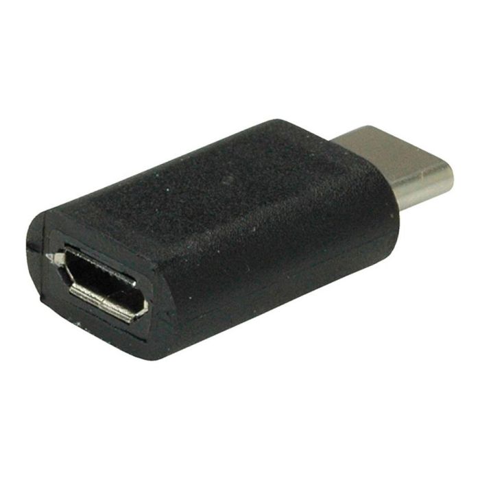VALUE 12.99.3191 Adaptador USB C a Micro USB Macho/Hembra Negro 2