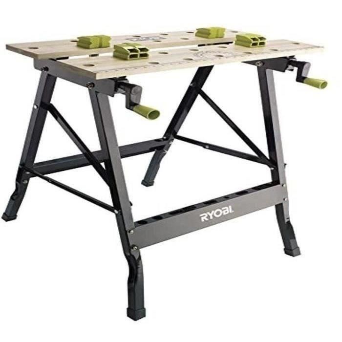 Banco de trabajo plegable RYOBI RWB01 con carga máxima de 100 kg Banco de trabajo plegable RYOBI RWB01 con carga máxima de 100 kg