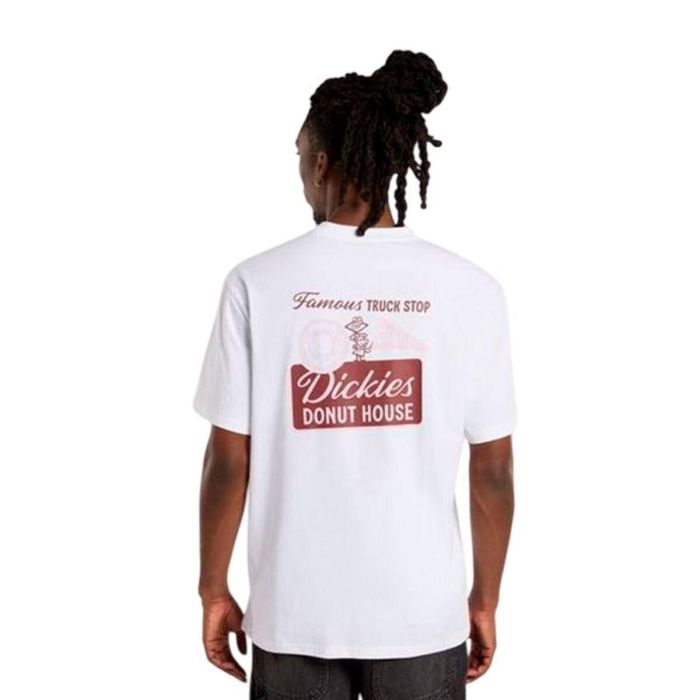 Camiseta de Manga Corta Hombre Dickies Donut House Ss Blanco L 1