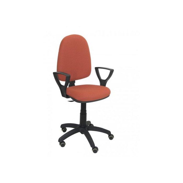 Silla Piqueras Y Crespo Ayna Brazos Fijos Mecanismo Contacto Permanente Con Regulacion De Profundidad Ruedas De Parquet Asiento Y Respaldo Tapizado Bali Marron