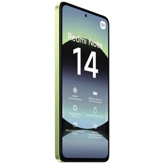 Xiaomi MZB0J0IEU Smartphone Redmi Note 14 6GB RAM 128GB 6.67" 120Hz 108MP Cámara 5500mAh Batería Helio G99-Ultra Verde 2