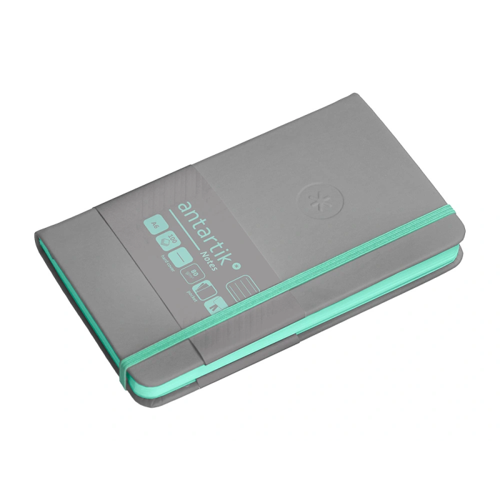 Antartik Cuaderno A6 Tapa Dura 100 Hojas Rayas Gris y Turquesa 80gr FSC 5 Antartik Cuaderno A6 Tapa Dura 100 Hojas Rayas Gris y Turquesa 80gr FSC 5