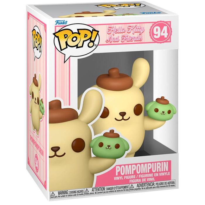 Funko POP Figura Hello Kitty and Friends Pompompurin Vinilo 9cm Caja Regalo 1