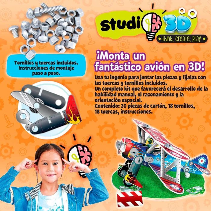 Educa Puzzle Avión 3D 19185 2