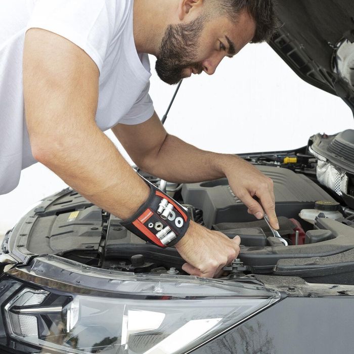 Muñequera Magnética para Bricolaje WrisTool InnovaGoods 9 Muñequera Magnética para Bricolaje WrisTool InnovaGoods 9