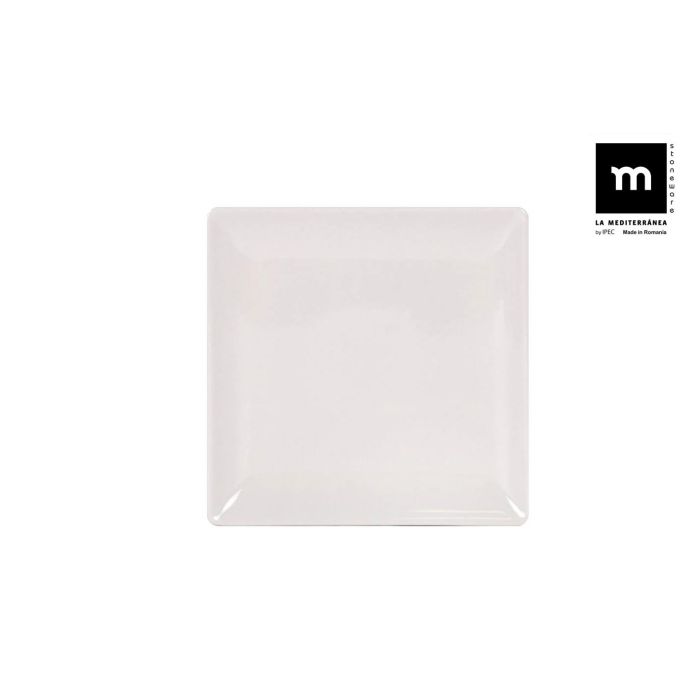 La Mediterranea Plato Llano Ivory Brillo 21 cm Elite (6 Unidades)