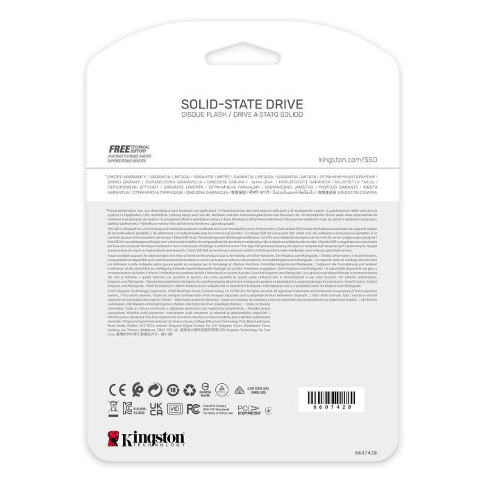 Kingston SKC3000D/2048G SSD Interno 2048GB M.2 NVMe PCIe 4.0 4