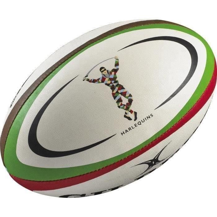 GILBERT REPLICA Pelota de Rugby - Arlequines - Tamaño Midi GILBERT REPLICA Pelota de Rugby - Arlequines - Tamaño Midi