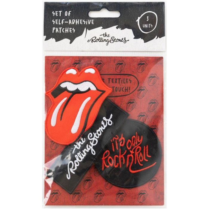 Set 3 parches Rolling Stones 1 Set 3 parches Rolling Stones 1