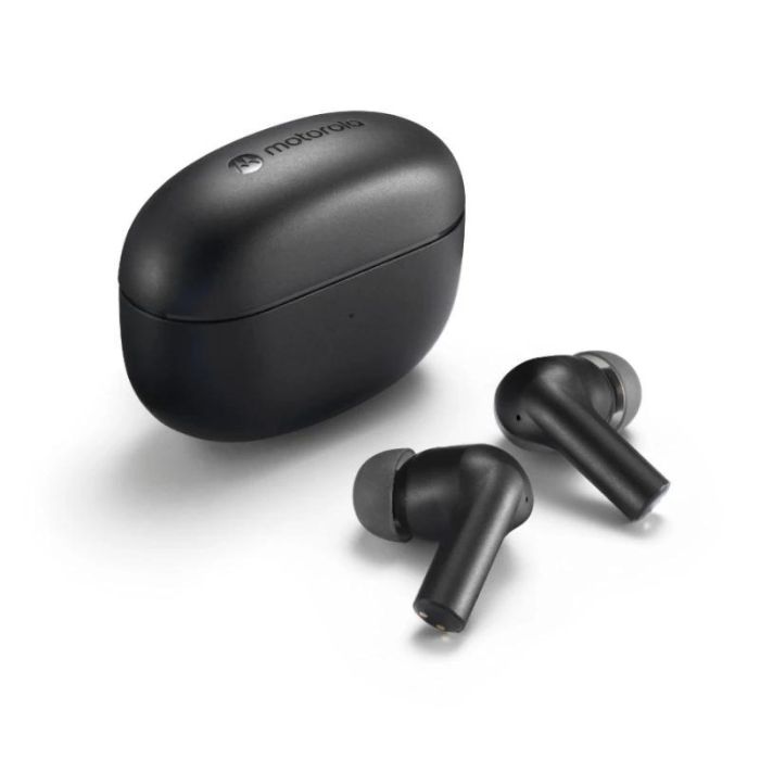 Motorola Moto Buds 500 Auriculares Inalámbricos con Cancelación de Ruido Activa (ANC) y Micrófono, Negro