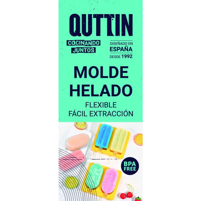 Molde para helado doble de silicona Quttin (24 Unidades) 2 Molde para helado doble de silicona Quttin (24 Unidades) 2