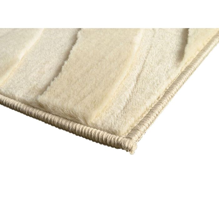 DKD Home Decor Alfombra Urban de poliéster Beige 200 x 140 cm Antideslizante 1