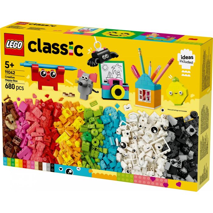 LEGO 11042 Caja Feliz Creativa Classic, Set de Construcción con 680 Ladrillos y Elementos Especiales, Guía Inspiradora y 10 Modelos Rápidos para Niños +5 Años 10 LEGO 11042 Caja Feliz Creativa Classic, Set de Construcción con 680 Ladrillos y Elementos Especiales, Guía Inspiradora y 10 Modelos Rápidos para Niños +5 Años 10