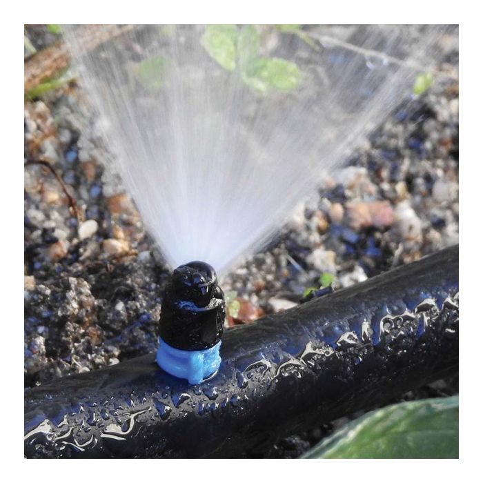 Blue Bird-Altadex Maxi Jet 90° Pack 10 Unidades Riego Microaspersión 43 L/h Arco 90° Alcance 1.2-2.4m Parterres Rocalla Polipropileno Tratamiento Anti UV Azul Negro 1