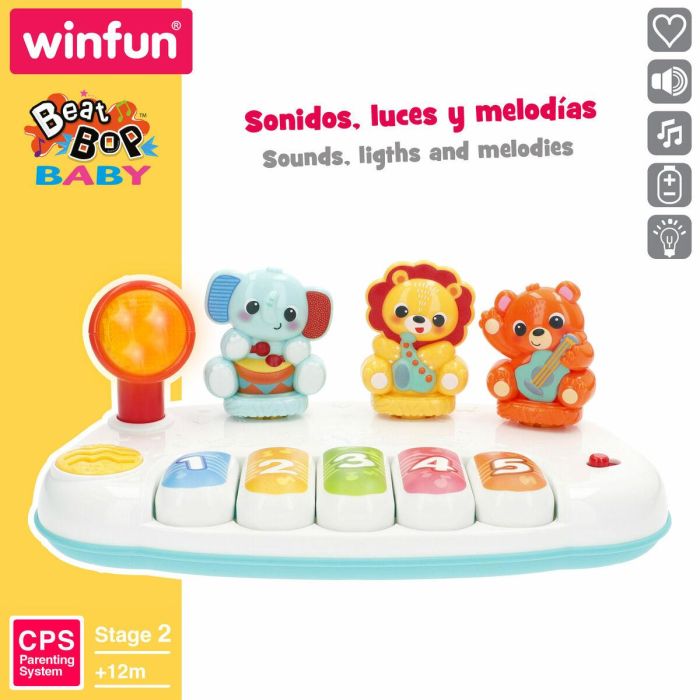 Piano de juguete Winfun 26 x 11 x 15 cm (4 Unidades) 5 Piano de juguete Winfun 26 x 11 x 15 cm (4 Unidades) 5