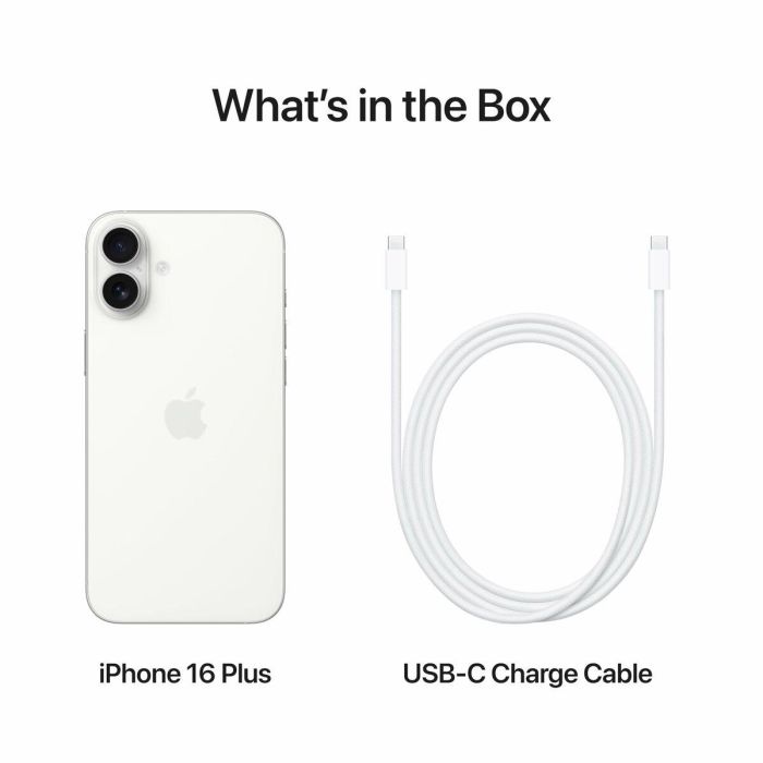Smartphone Apple IPHONE 16 PLUS MY1X3ZD/A 6,7" 512 GB Blanco 1 Smartphone Apple IPHONE 16 PLUS MY1X3ZD/A 6,7" 512 GB Blanco 1