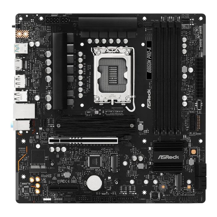 ASROCK B860M Pro-A (1851) (D) Placa Base Intel B860 Socket LGA 1851 DDR5-SDRAM micro ATX para PC ASROCK B860M Pro-A (1851) (D) Placa Base Intel B860 Socket LGA 1851 DDR5-SDRAM micro ATX para PC