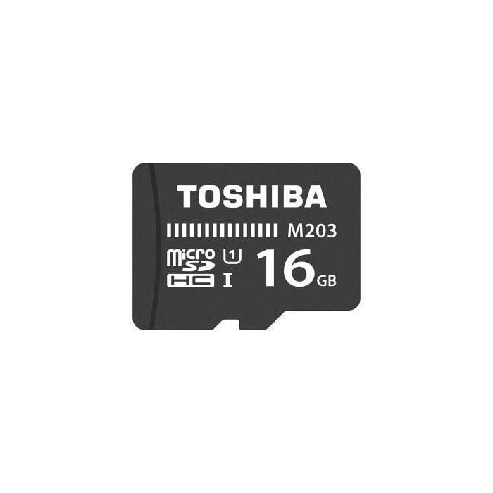 TARJETA MICROSD HC + ADAPTADOR TOSHIBA M203 - 16GB - CLASE 10 - 100MB/S 1 TARJETA MICROSD HC + ADAPTADOR TOSHIBA M203 - 16GB - CLASE 10 - 100MB/S 1