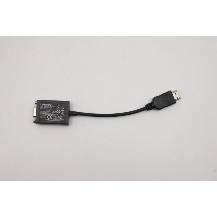 Lenovo Adaptador HDMI a VGA para Monitor, Convierte Señales Digitales a Analógicas, Soporta 1080p (1920x1080@60Hz) para Pantallas VGA.