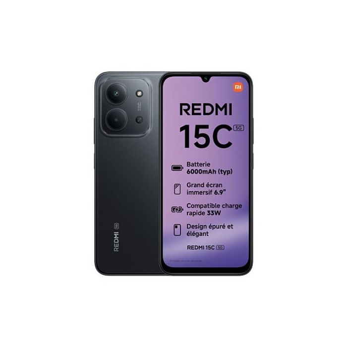 Xiaomi Redmi 15C 4+256Gb Ds 5G Midnight Black NFC