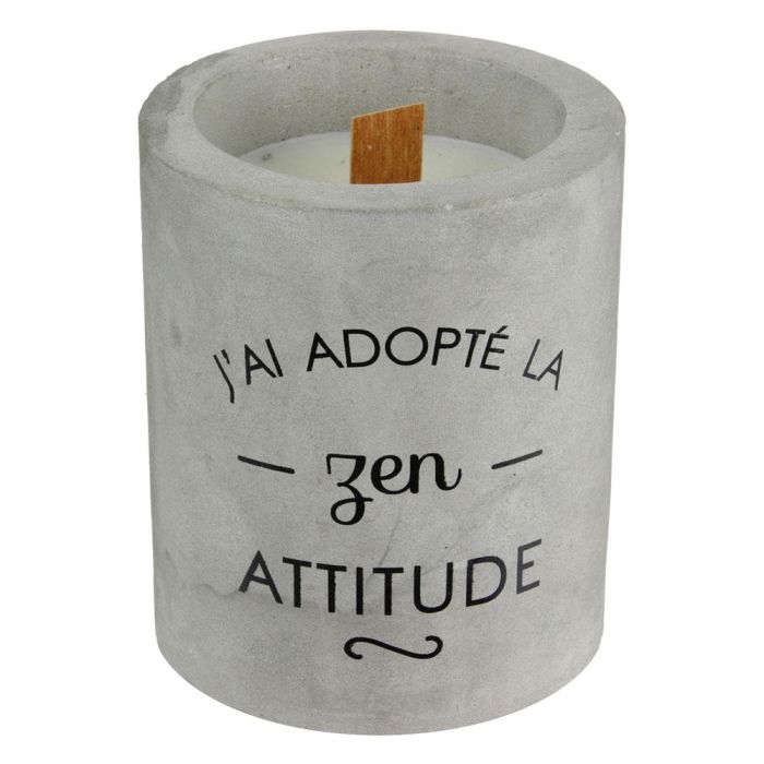 Home Deco Factory Vela Cemento Diámetro 8 cm Altura 10 cm Aroma Ropa Limpia/Cachemira 5