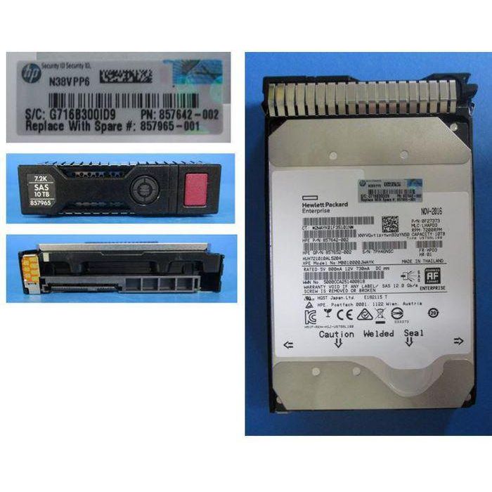 Hewlett Packard Enterprise Disco Duro 10TB, 3.5", 12G SAS, 7.2K rpm, LFF, SC para Servidores HP 1 Hewlett Packard Enterprise Disco Duro 10TB, 3.5", 12G SAS, 7.2K rpm, LFF, SC para Servidores HP 1