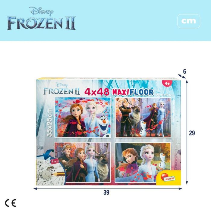 Puzzle Infantil Frozen Doble cara 4 en 1 48 Piezas 35 x 1,5 x 25 cm (6 Unidades) 1 Puzzle Infantil Frozen Doble cara 4 en 1 48 Piezas 35 x 1,5 x 25 cm (6 Unidades) 1