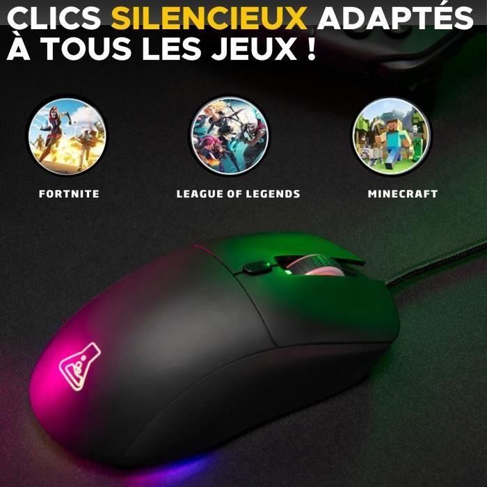 Ratón para juegos con cable - The G-Lab - KULT-COBALT - RGB - 12800 DPI - Negro 5 Ratón para juegos con cable - The G-Lab - KULT-COBALT - RGB - 12800 DPI - Negro 5