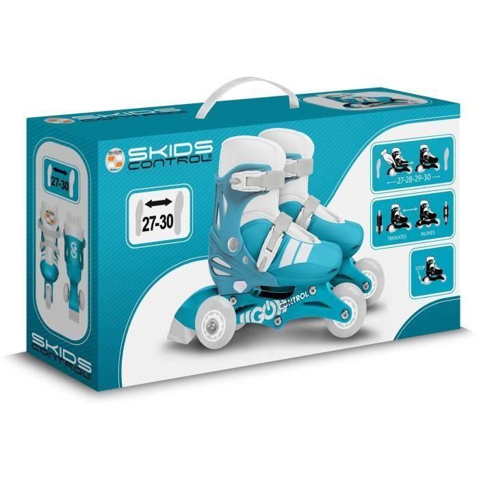 Stamp Patines en línea 2 en 1 SKIDS CONTROL 3 Ruedas Talla 27-30 Unisex STA3496271883010 4