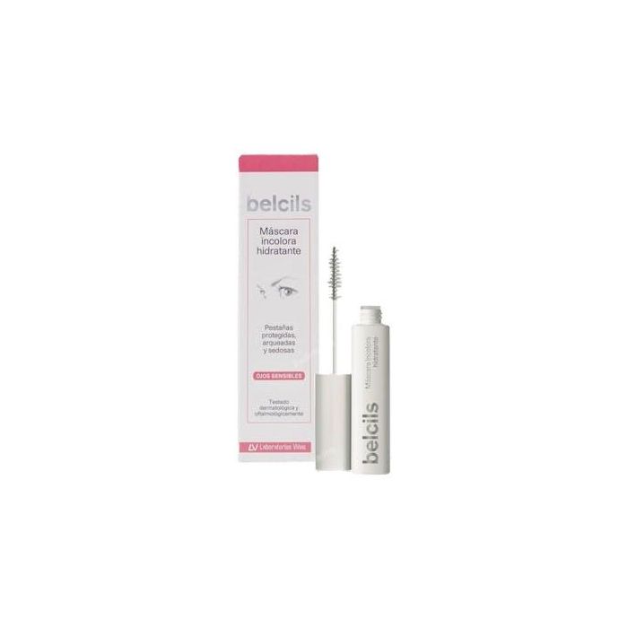 Belcils Máscara de Pestañas Incolora - Eleva, Riza, Hidrata y Fortalece con Ácido Hialurónico y Queratina - Hipoalergénica 7 ml