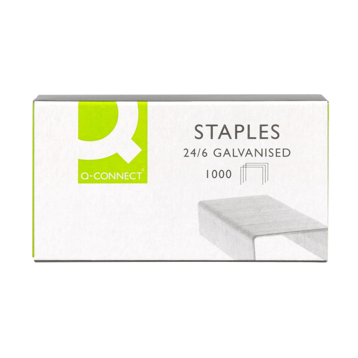 Q-connect Grapas 22/6 24/6 Galvanizadas Caja de 1000 Unidades 1