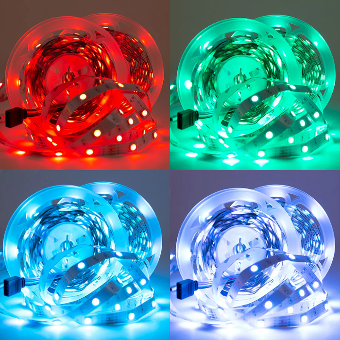 RGB LED Tira 72W 3.000Lm 300 LEDs 10 metros RGB Control Bluetooth IP20 Blister Transformador Controlador CA-KITRGB-10M 1 RGB LED Tira 72W 3.000Lm 300 LEDs 10 metros RGB Control Bluetooth IP20 Blister Transformador Controlador CA-KITRGB-10M 1