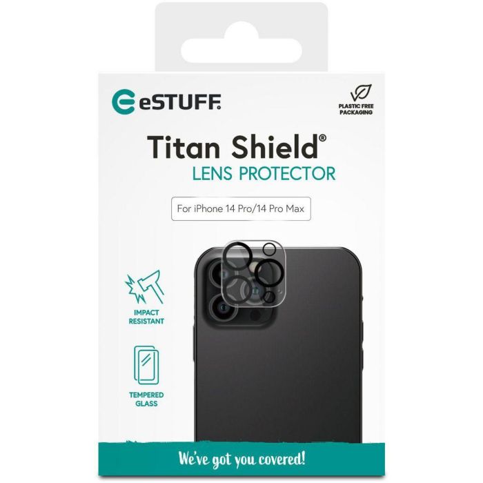 eSTUFF Titan Shield Camera Lens Protector iPhone 14 Pro/14 Pro Max 2 eSTUFF Titan Shield Camera Lens Protector iPhone 14 Pro/14 Pro Max 2