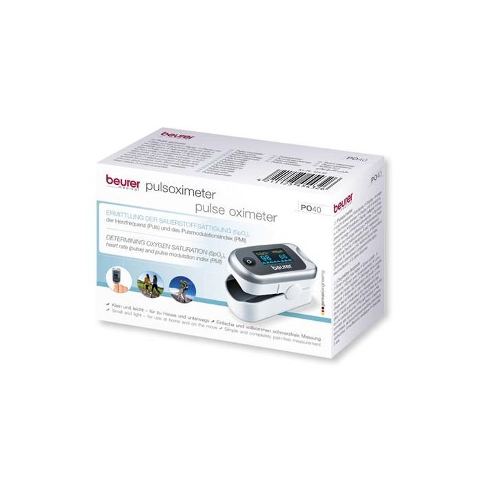 Beurer PO-40 Pulsioxímetro para medir oxígeno en sangre, frecuencia cardiaca y PI, ideal para deporte 2 Beurer PO-40 Pulsioxímetro para medir oxígeno en sangre, frecuencia cardiaca y PI, ideal para deporte 2
