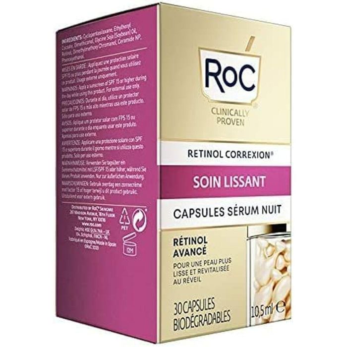 Roc Line Smoothing Advanced Retinol Cápsulas Serum Noche 1