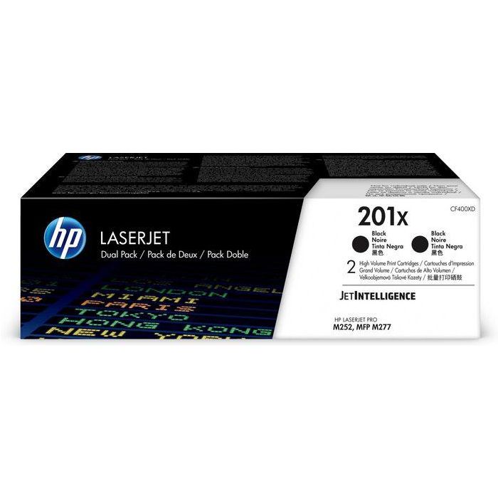 HP Toner Negro LaserJet Pro M252, M277, 274, MFP - M377 Pack 2 Ref. 201X 0 HP Toner Negro LaserJet Pro M252, M277, 274, MFP - M377 Pack 2 Ref. 201X 0