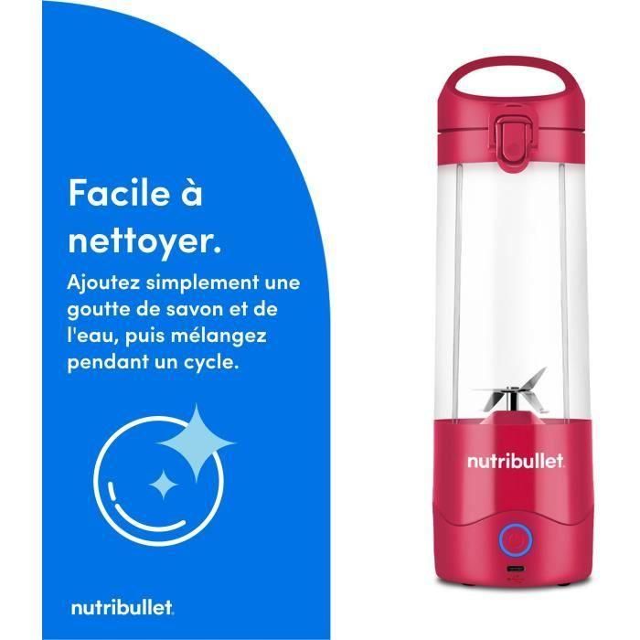 NutriBullet NBP003MA Licuadora Portátil, 70W, 0.475L, Magenta, 1 Botella Incluida 4 NutriBullet NBP003MA Licuadora Portátil, 70W, 0.475L, Magenta, 1 Botella Incluida 4