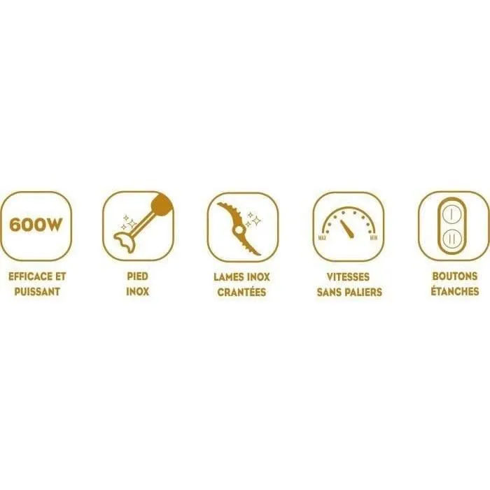 Little Balance LIT3760240784593 Batidora de mano Speed Inox 600 1