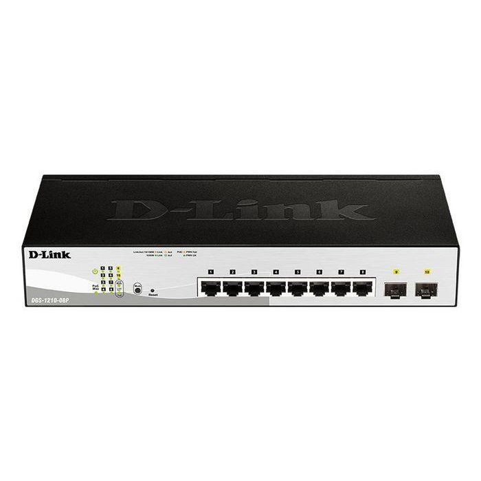 D-Link 8-port 10/100/1000 Gigabit PoE Smart Switch including 2 Combo 1000BaseT/SFP D-Link 8-port 10/100/1000 Gigabit PoE Smart Switch including 2 Combo 1000BaseT/SFP