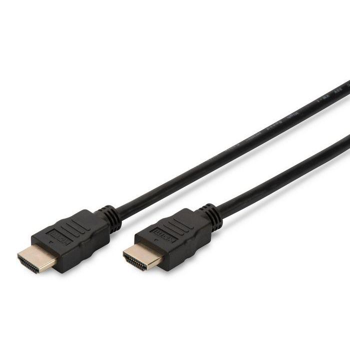Digitus HDMI High Speed connection cable, type A M/M, 5.0m, 4K 60p, gold, bl Digitus HDMI High Speed connection cable, type A M/M, 5.0m, 4K 60p, gold, bl