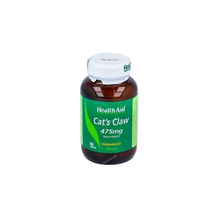 Health Aid Uña De Gato Corteza Interna 60 Comprimidos Suplemento Antiinflamatorio Antioxidante Inmunoestimulante Vegano