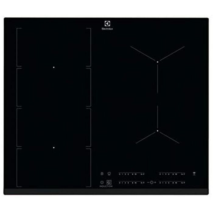 Electrolux EIV654 FLEX Placa de inducción modular 4 fuegos, 4 boosters, FlexiBridge, H²H, PowerSlide, 7350W, 60cm, Negra 1