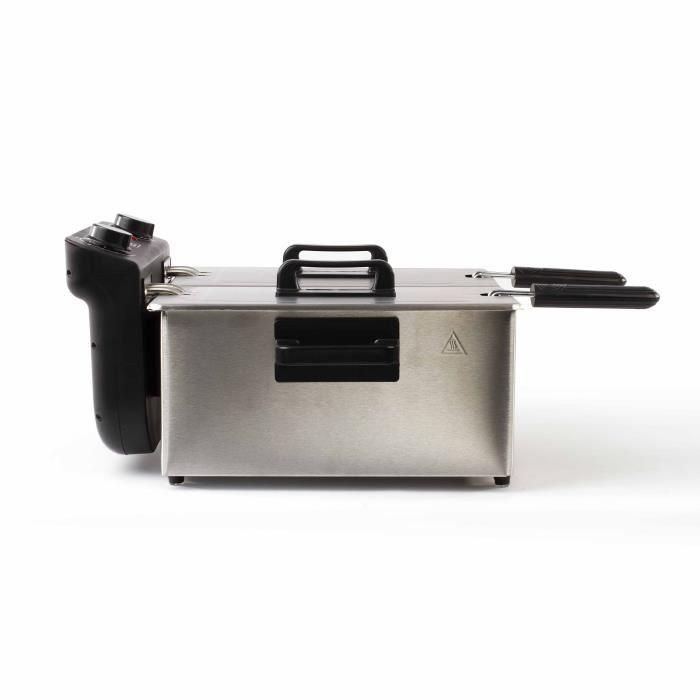LIVOO DOC217 Freidora doble 2 x 3 L Inoxidable 3300W - Negro + Gris 3 LIVOO DOC217 Freidora doble 2 x 3 L Inoxidable 3300W - Negro + Gris 3