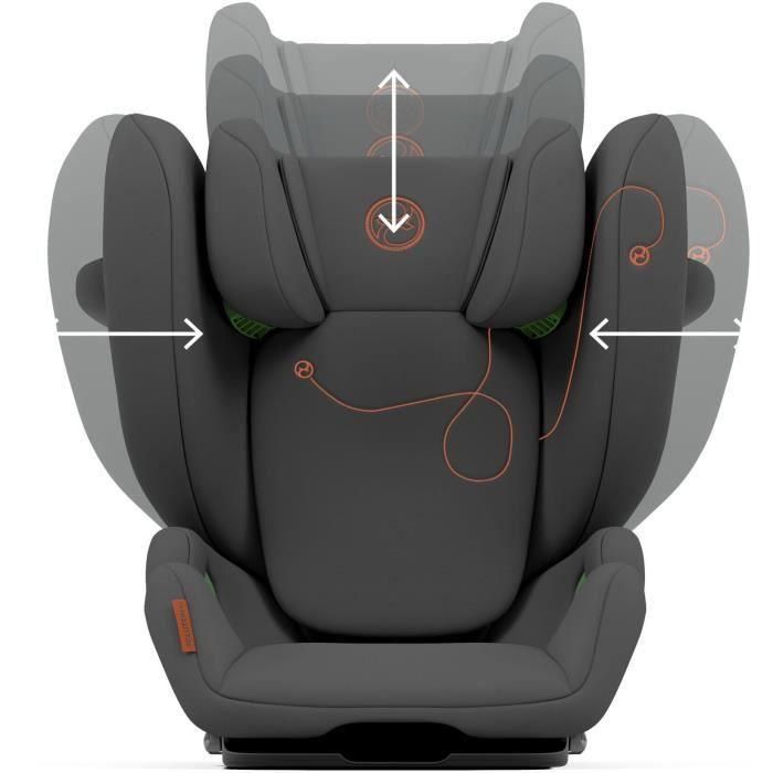 Solución automática de cybex G - I -tamaño - Face de carretera - 3 a 12 años - Grupo 2/3 - 100 a 150 cm - Gris 1