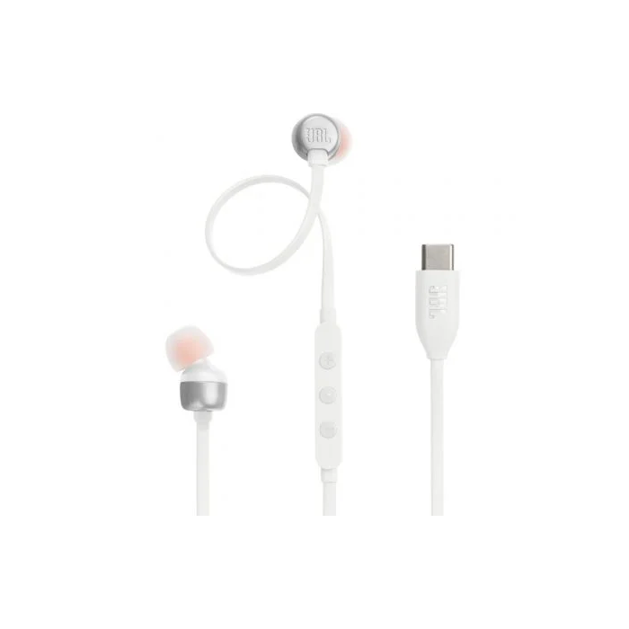 JBL Auriculares Intrauditivos Tune 310C USB-C con Micrófono Blancos - JBLT310CWHT