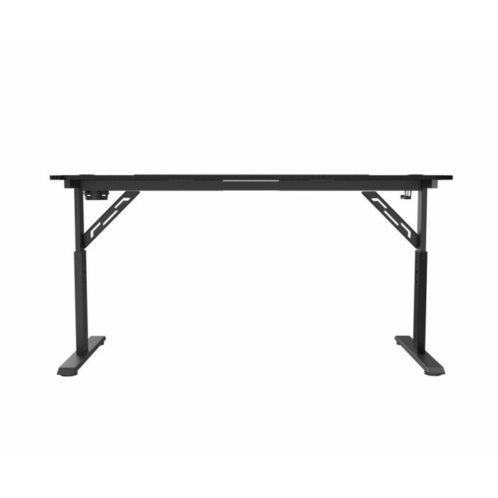 Mars Gaming Mesa Ergo 140x60 cm Black MGDERGO140 - Fibra de Carbono, Acero, Soporte para Cascos, Botellas, Gestión de Cables 1