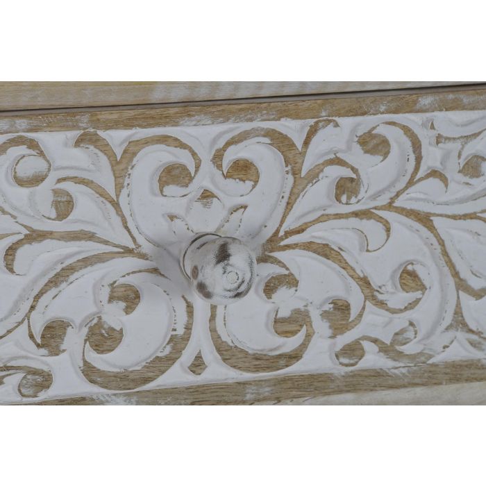 Consola Romantico DKD Home Decor Natural Blanco 42 x 81 x 92 cm 5