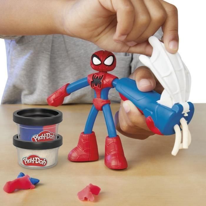 Play-Doh Spider-Man, caja My Web Creator con figura flexible y plastilina, a partir de 4 años, Marvel 2 Play-Doh Spider-Man, caja My Web Creator con figura flexible y plastilina, a partir de 4 años, Marvel 2