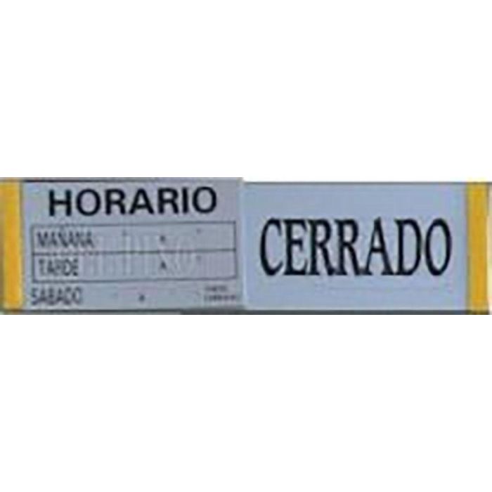 Duver Hor-2 Placa de Horario Plata Mate